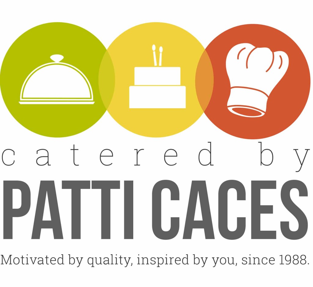 Full color logo for Catered by Patti Caces 